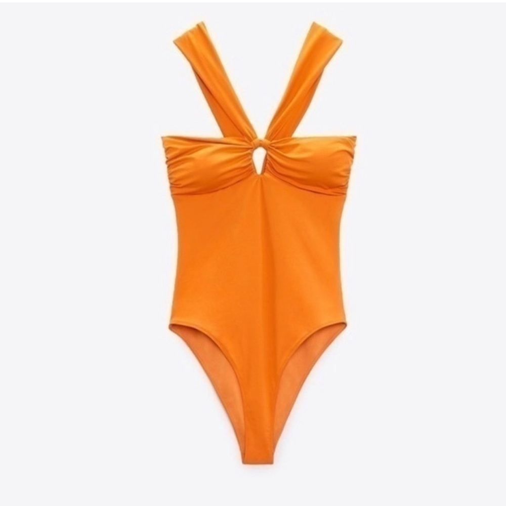 ✨Zara Knotted One Piece Swimsuit